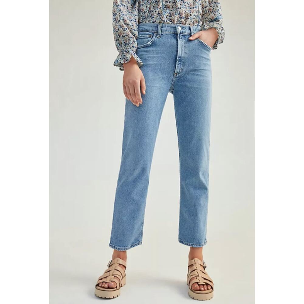 AGOLDE Wilder Mid Rise Straight Leg Stretch Denim Jean Cascadia Size 26
